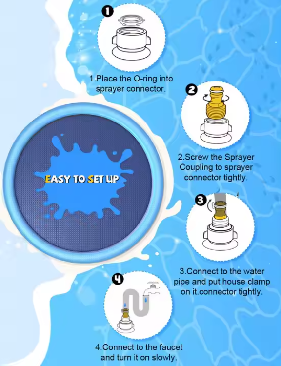 Refreshing Dog Sprinkler Pad